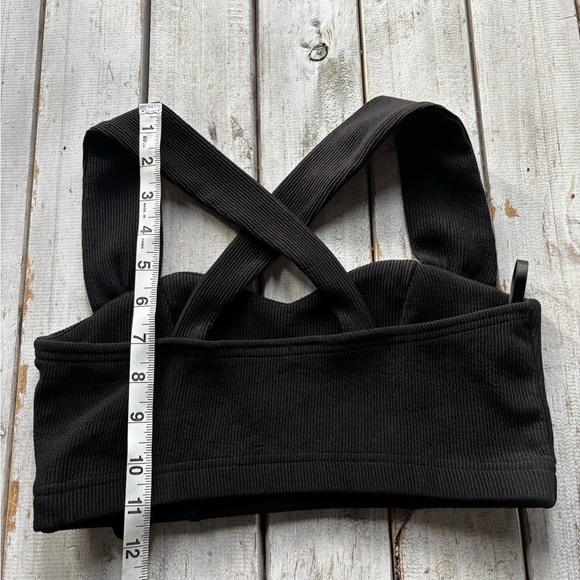 Minkpink | cross strap | stretch | sweetheart neck | strappy | black | crop | xs - Picture 3 of 11